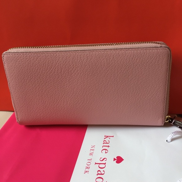 NWT KATE SPADE NY ANITA GROVE STREET PINK WALLET - Picture 3 of 8